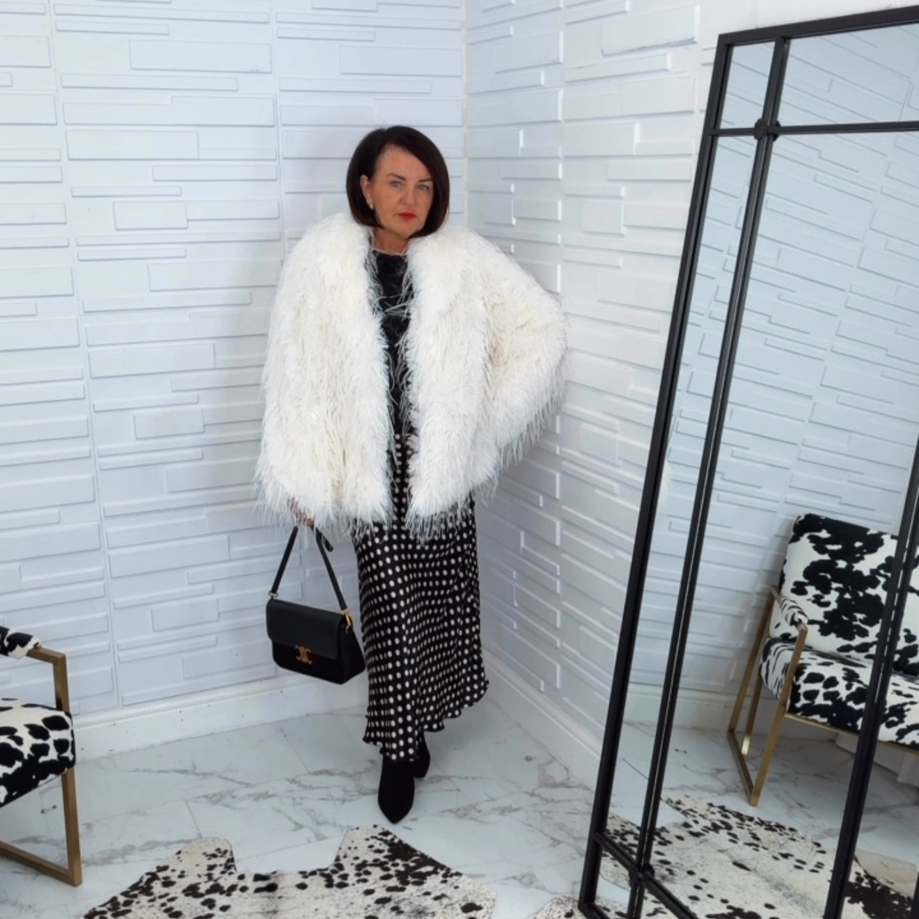 “Olivia” Feather Jacket