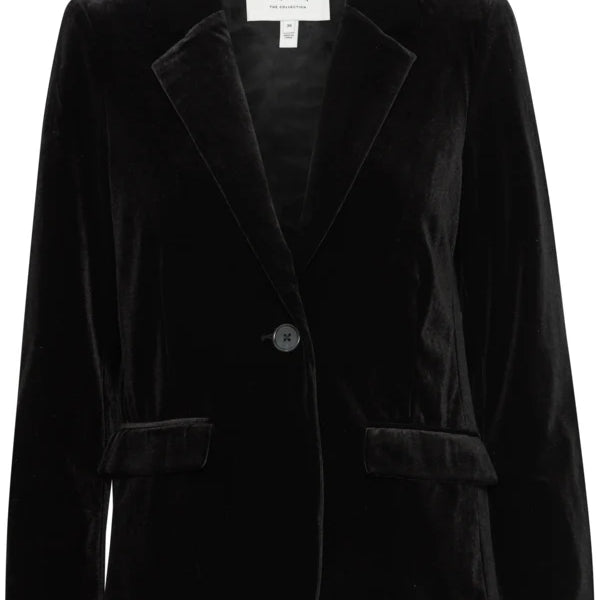 “Alana” Velvet Stretch Blazer