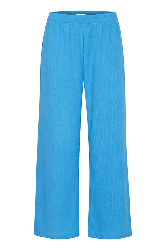 Wide Leg Elastic Waist Trouser By B.Young