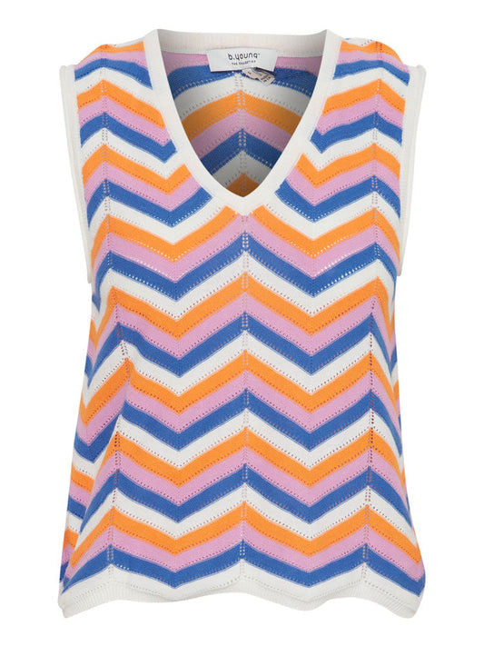 Fine Knit Zig Zag Top By B.Young