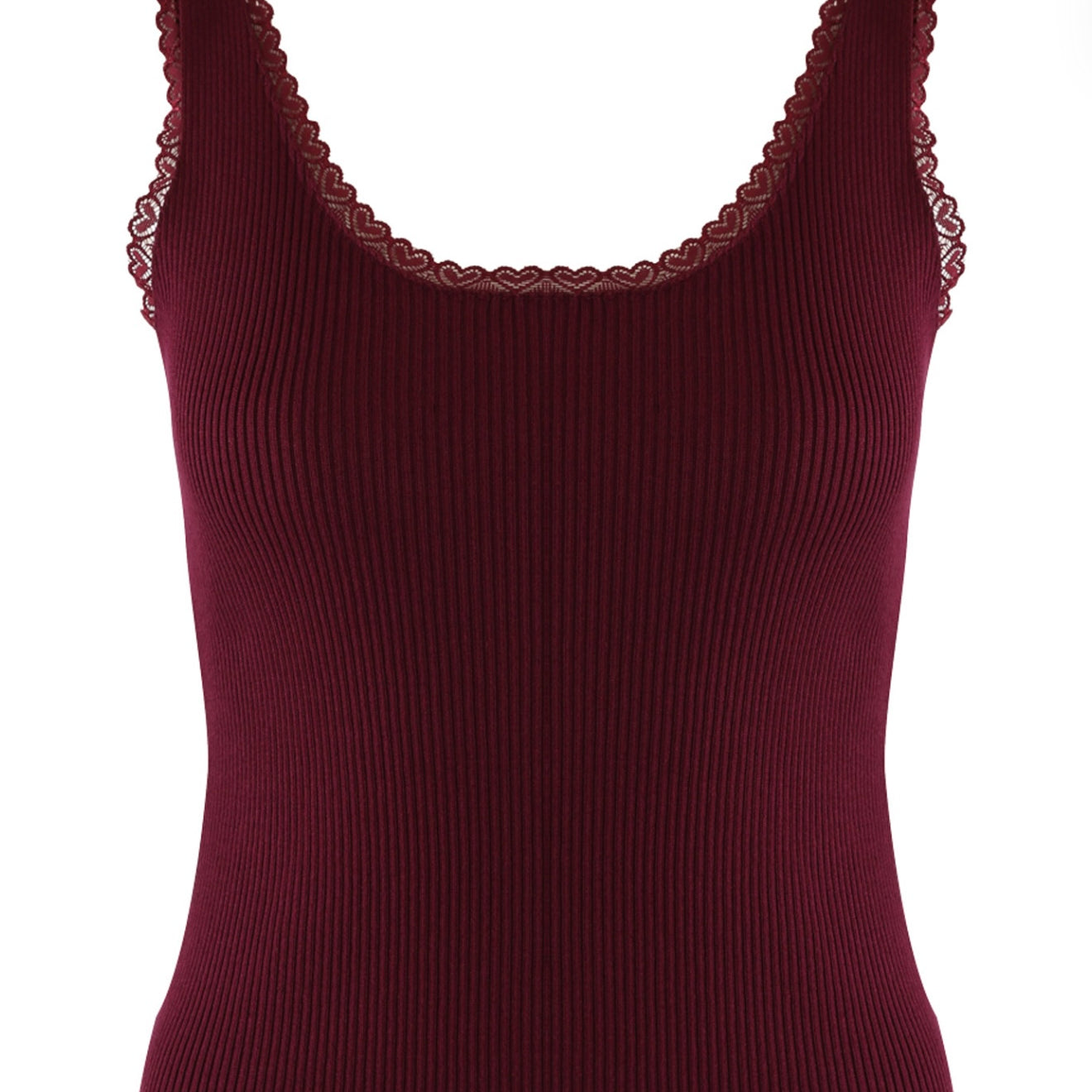 “Lucy” Lace Trim Vest
