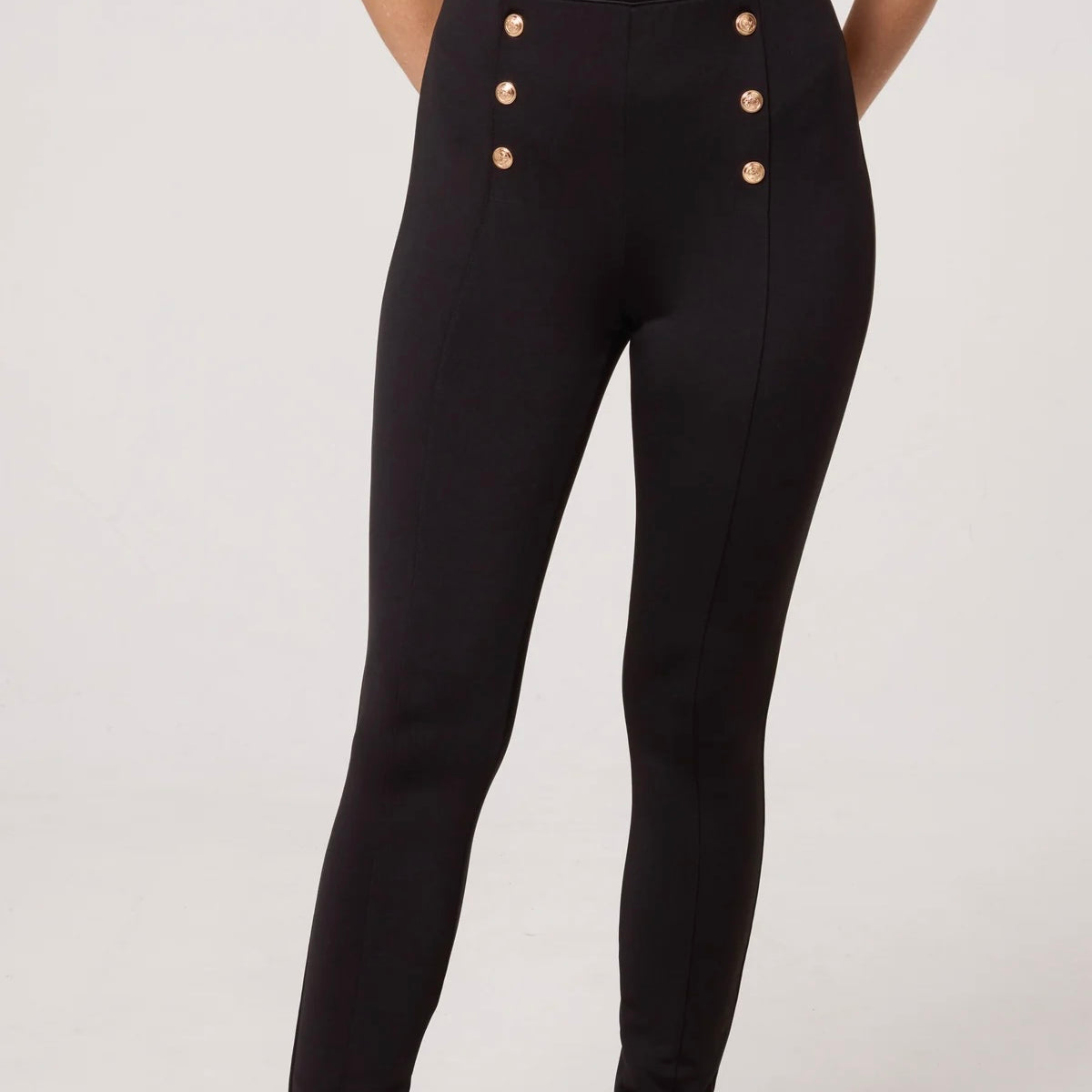 “Betsy” Button Stretch Leggings