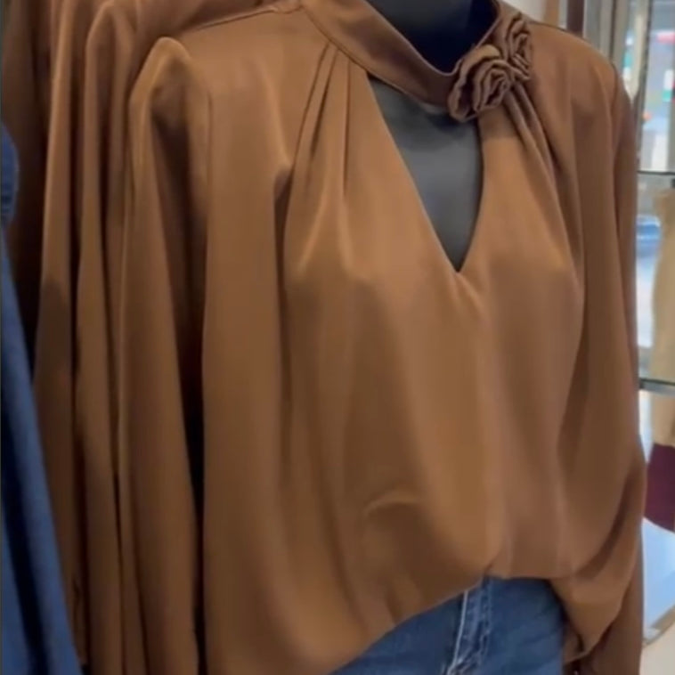 “Bronwyn” Satin Top