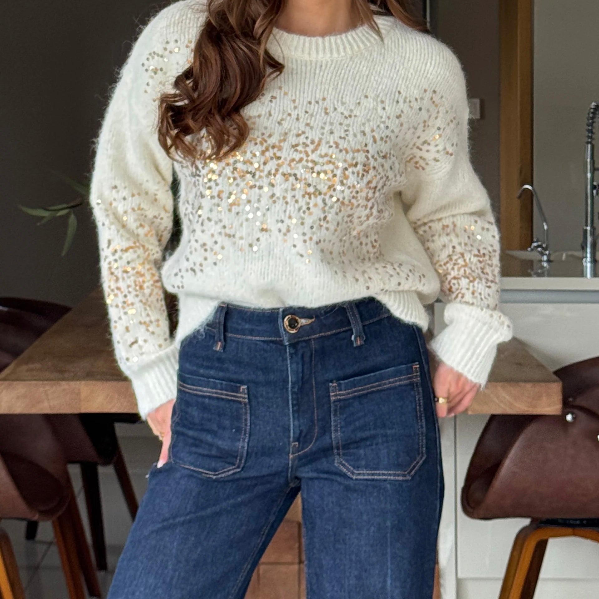 “Helena” Sequin Knit