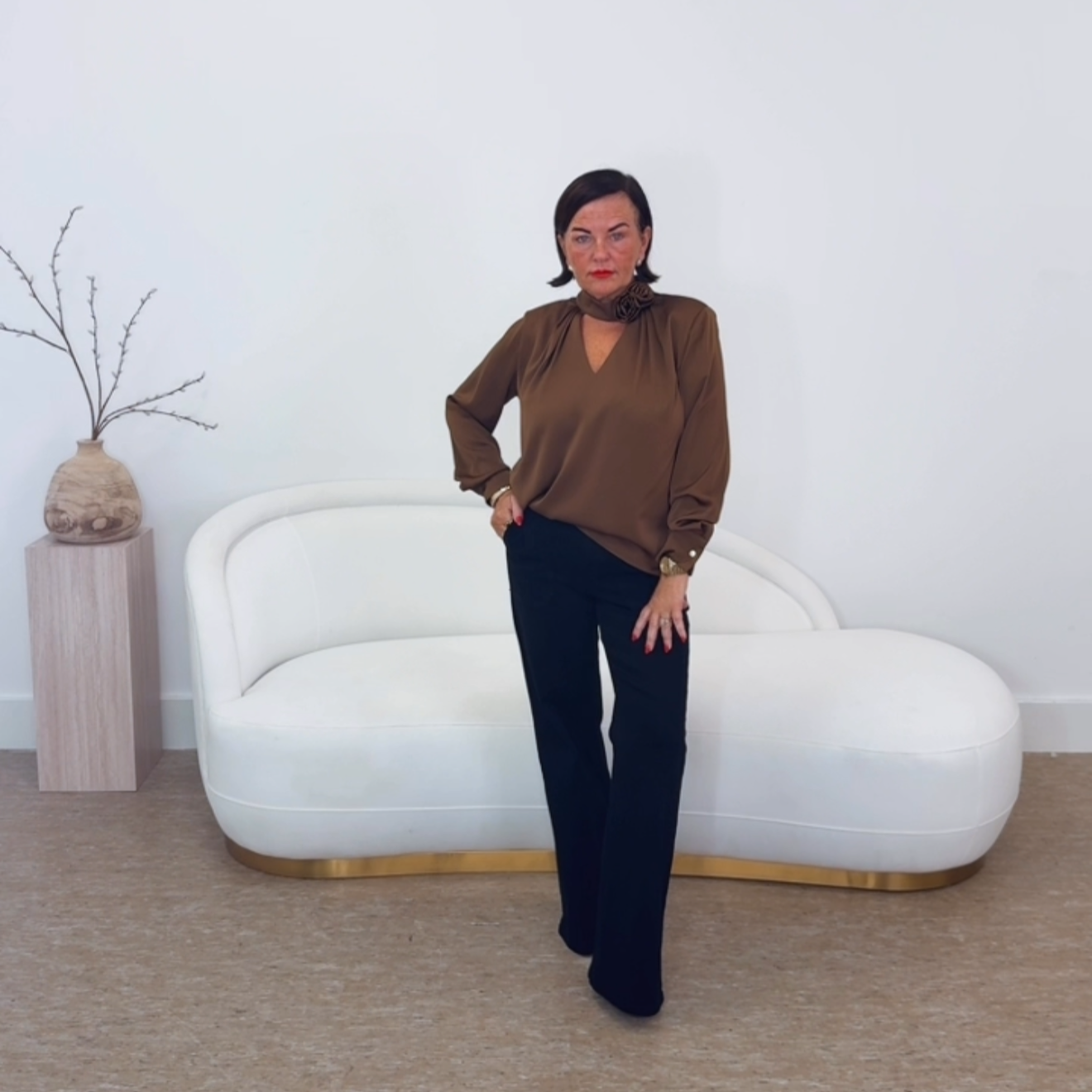 “Bronwyn” Satin Top