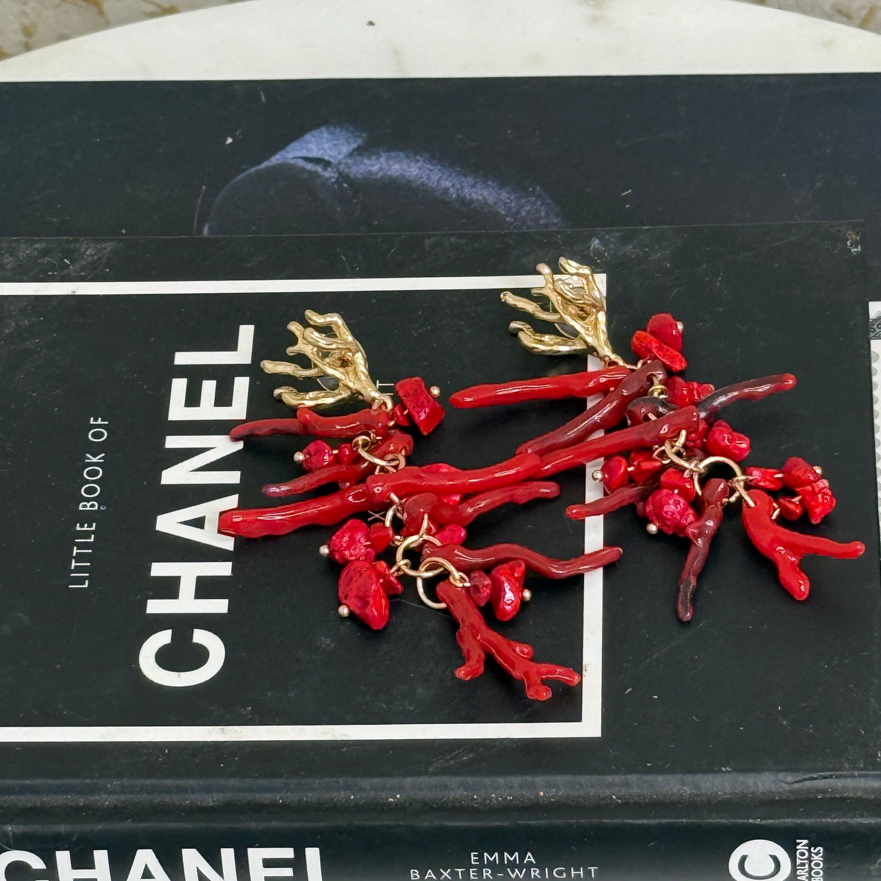 Red Statement Earring