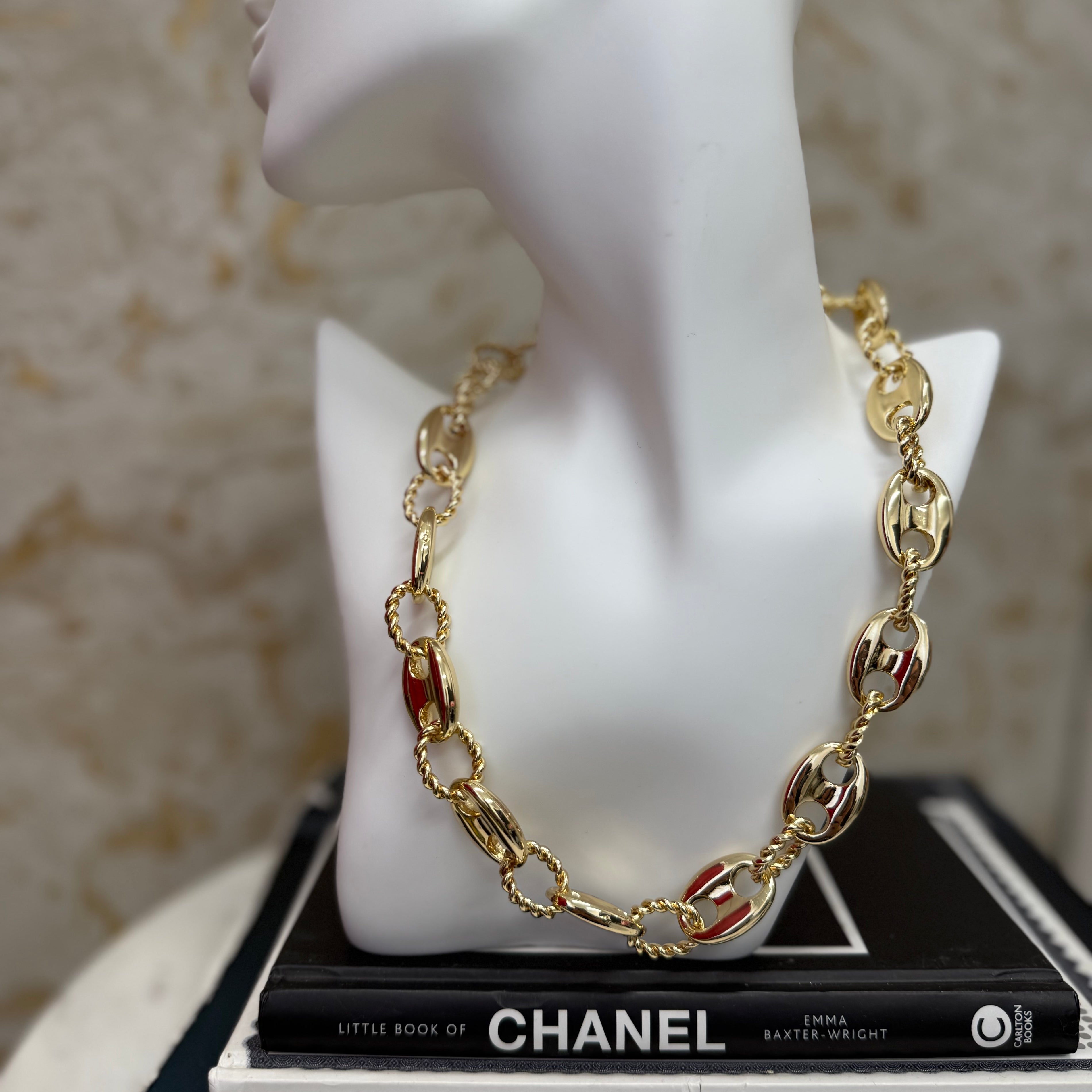 “Ally” Gold Chain Link Necklace