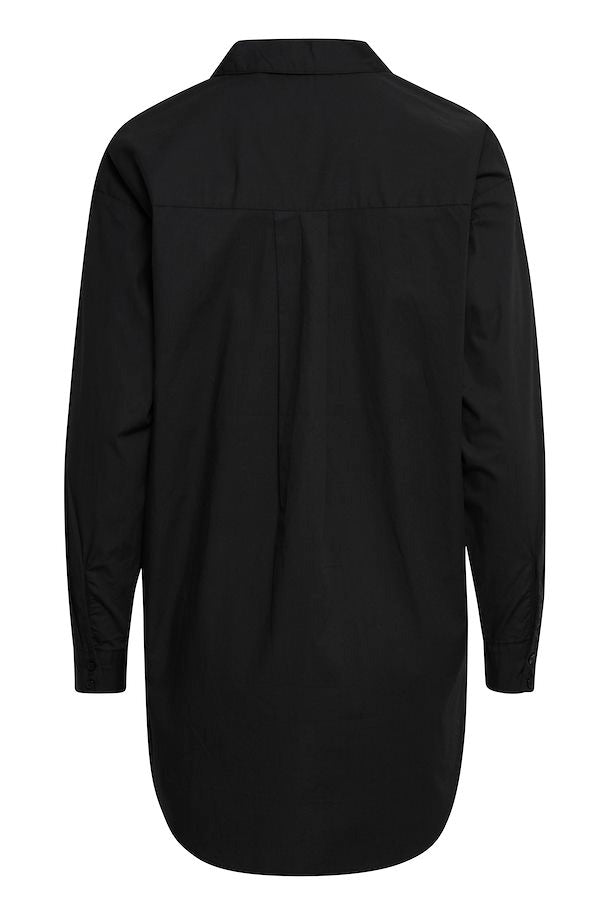 BYoung Black Cotton Shirt