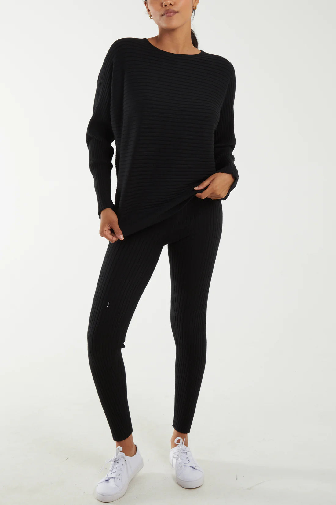 “Talia” Ribbed Co-Ord Lounge Set