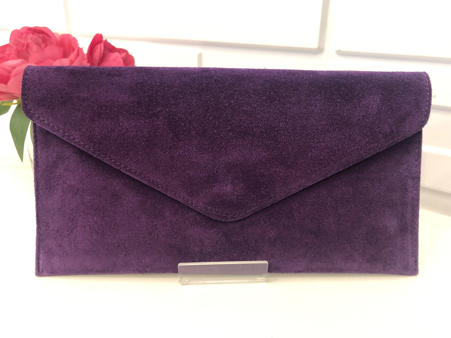 Suede Envelope Bag ( wrist & crossbody strap included)