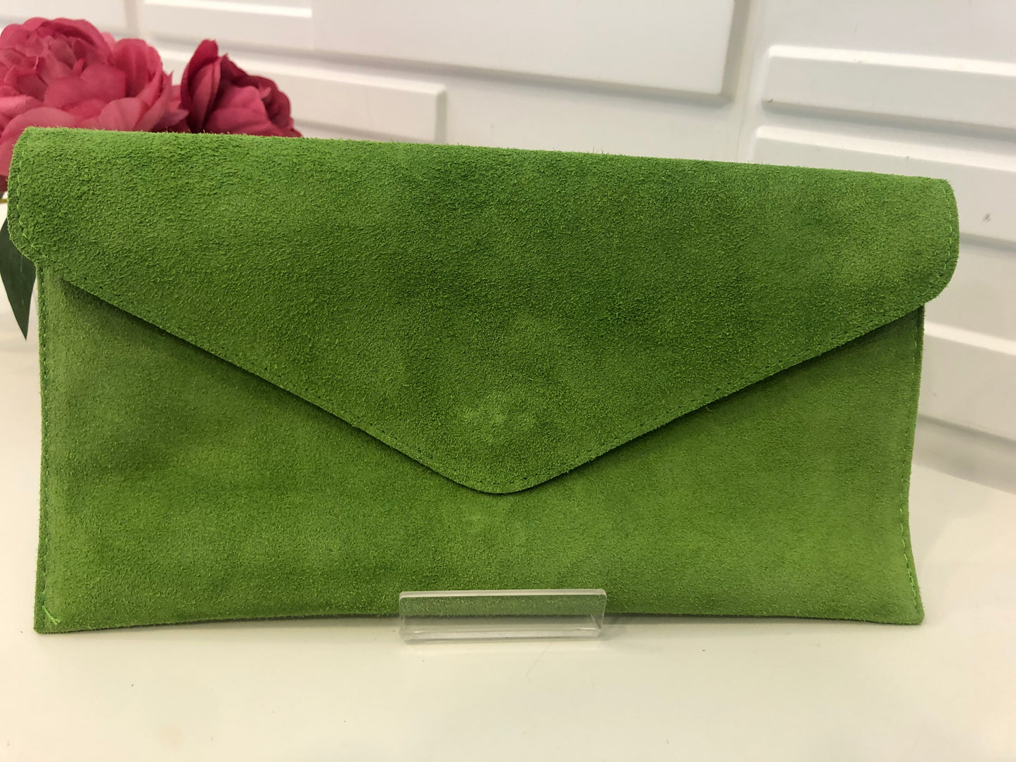 Suede Envelope Bag ( wrist & crossbody strap included)