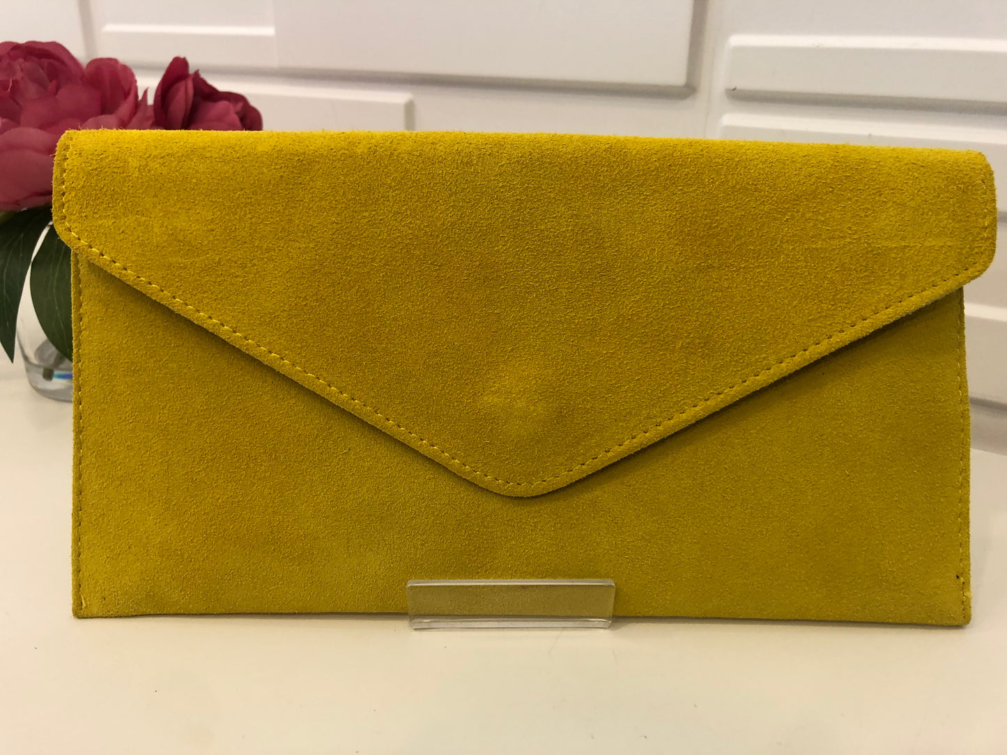 Suede Envelope Bag ( wrist & crossbody strap included)