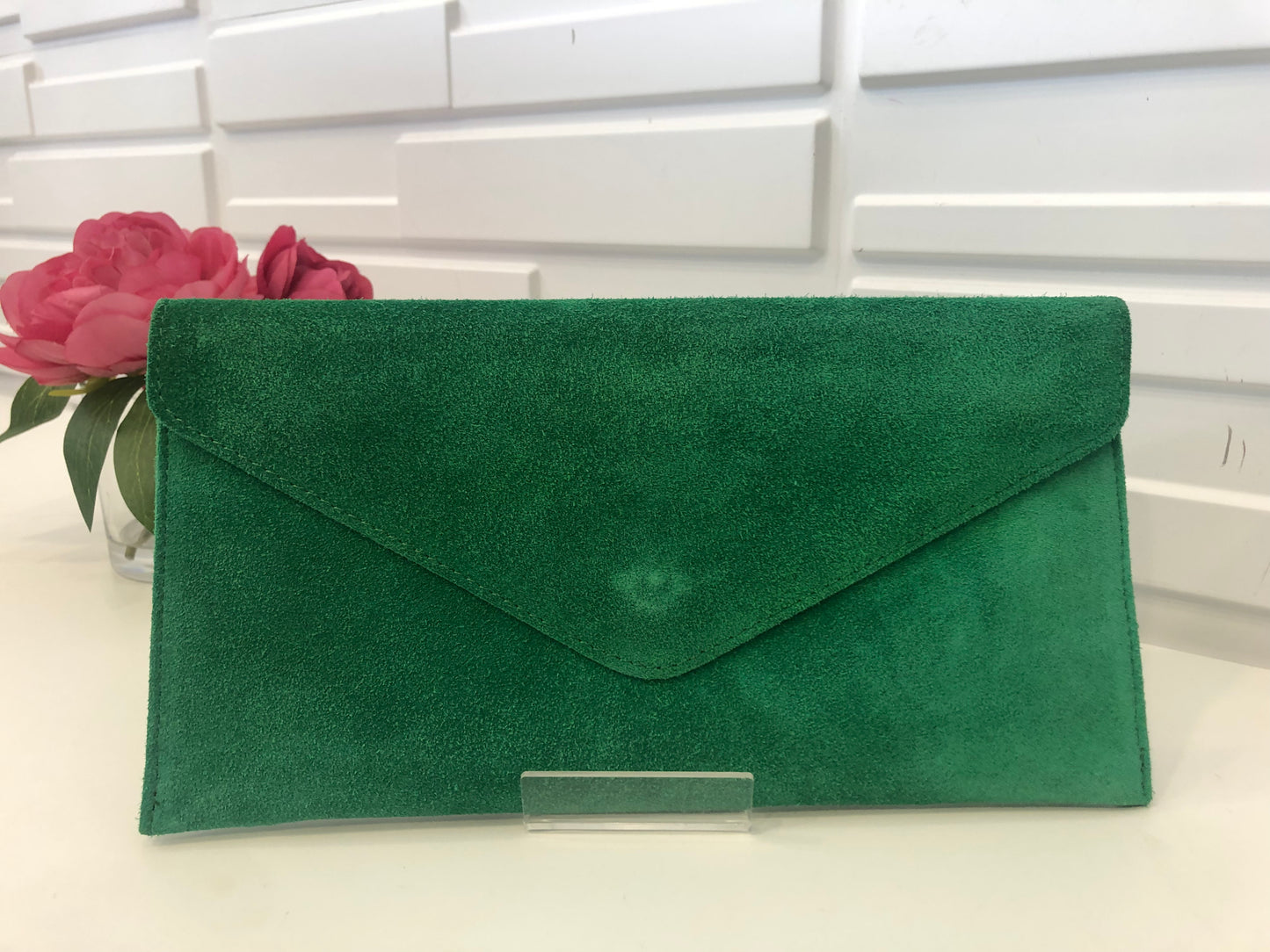 Suede Envelope Bag ( wrist & crossbody strap included)