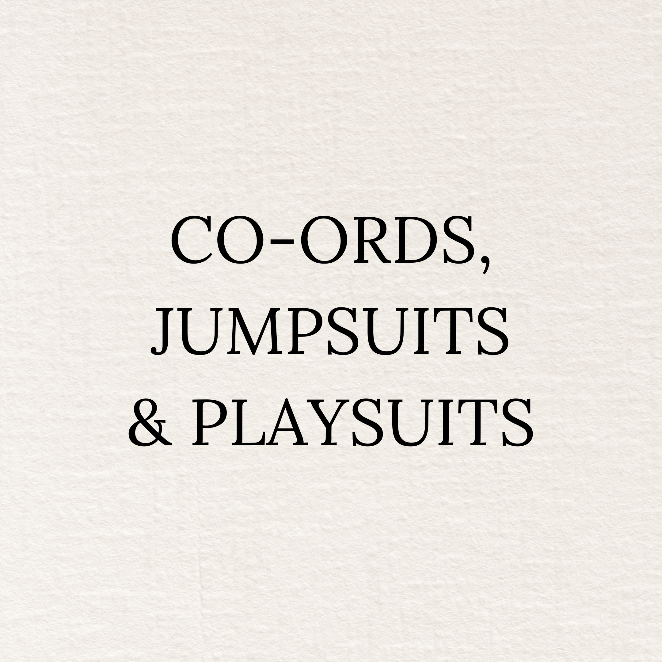 Co-Ords, Jumpsuits & Playsuits