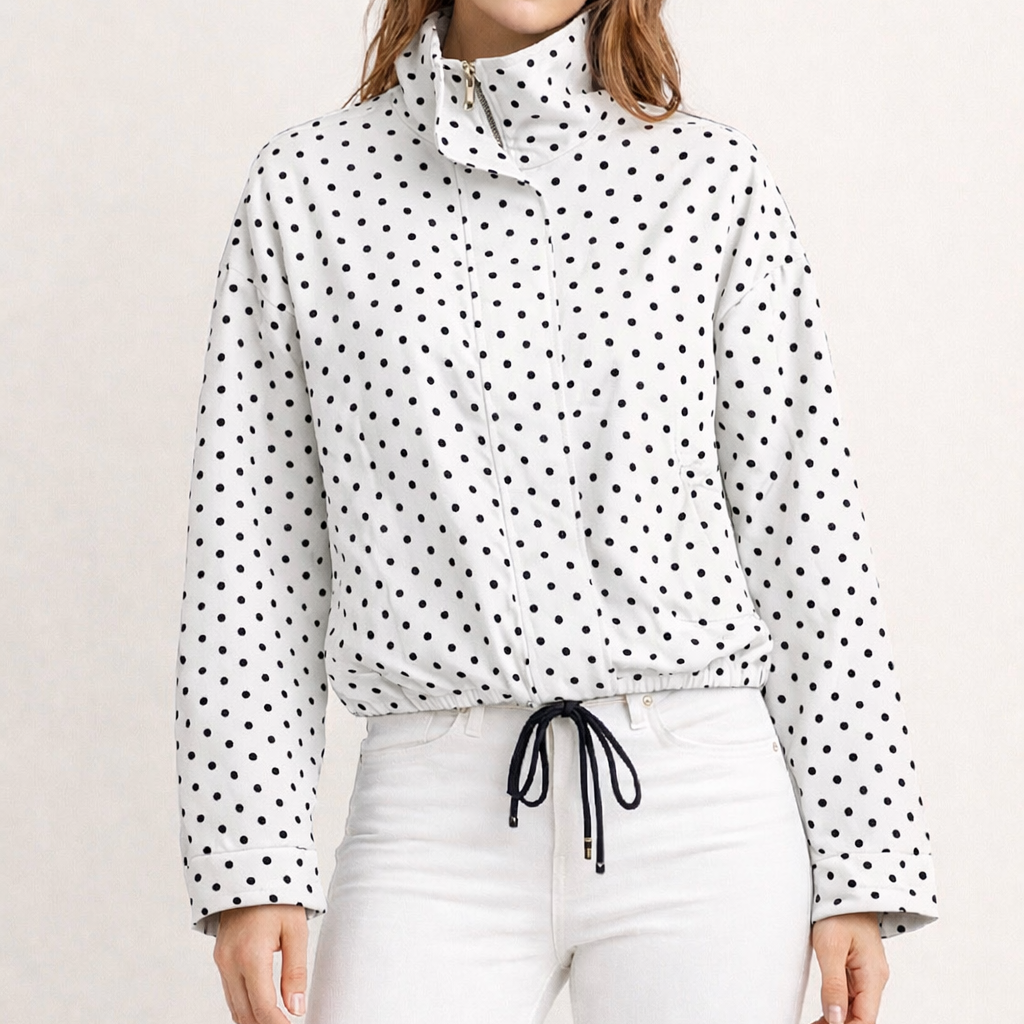 Preya - Lightweight Polka Dot Jacket