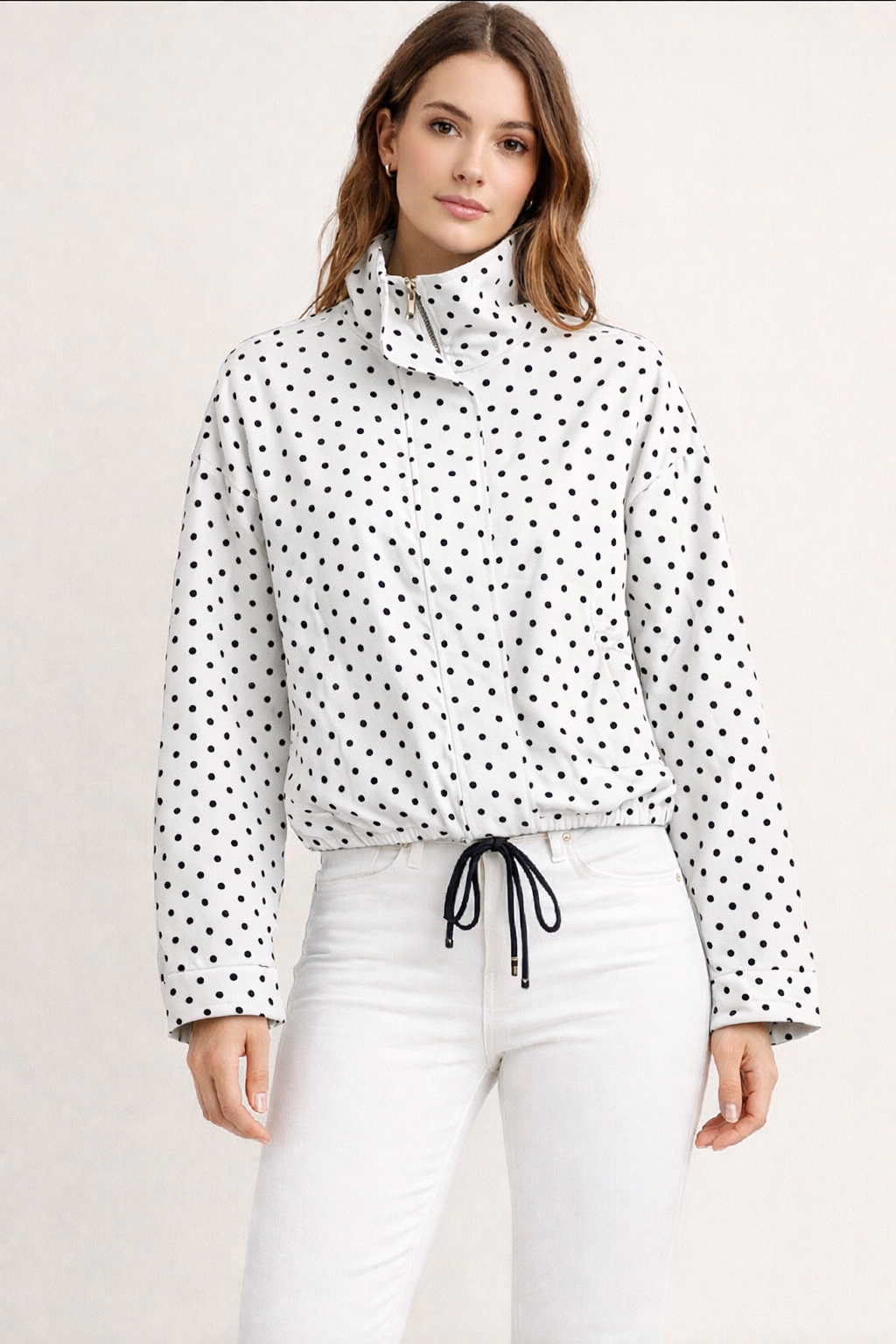 Preya - Lightweight Polka Dot Jacket