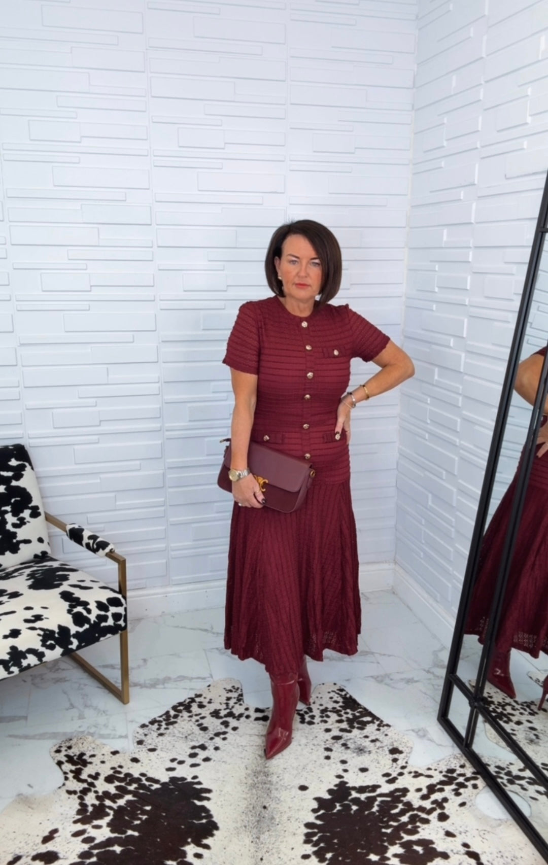 “Cassie” Swing MIDI Dress