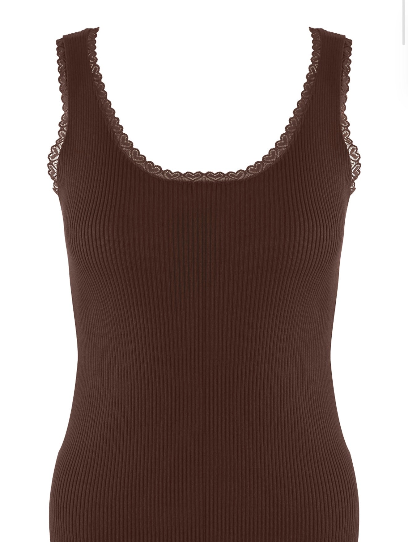 “Lucy” Lace Trim Vest