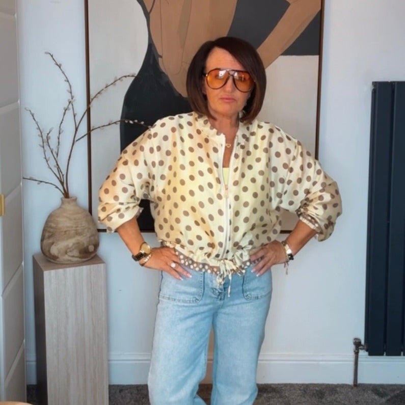 Carrie - Polka Dot Blouson
