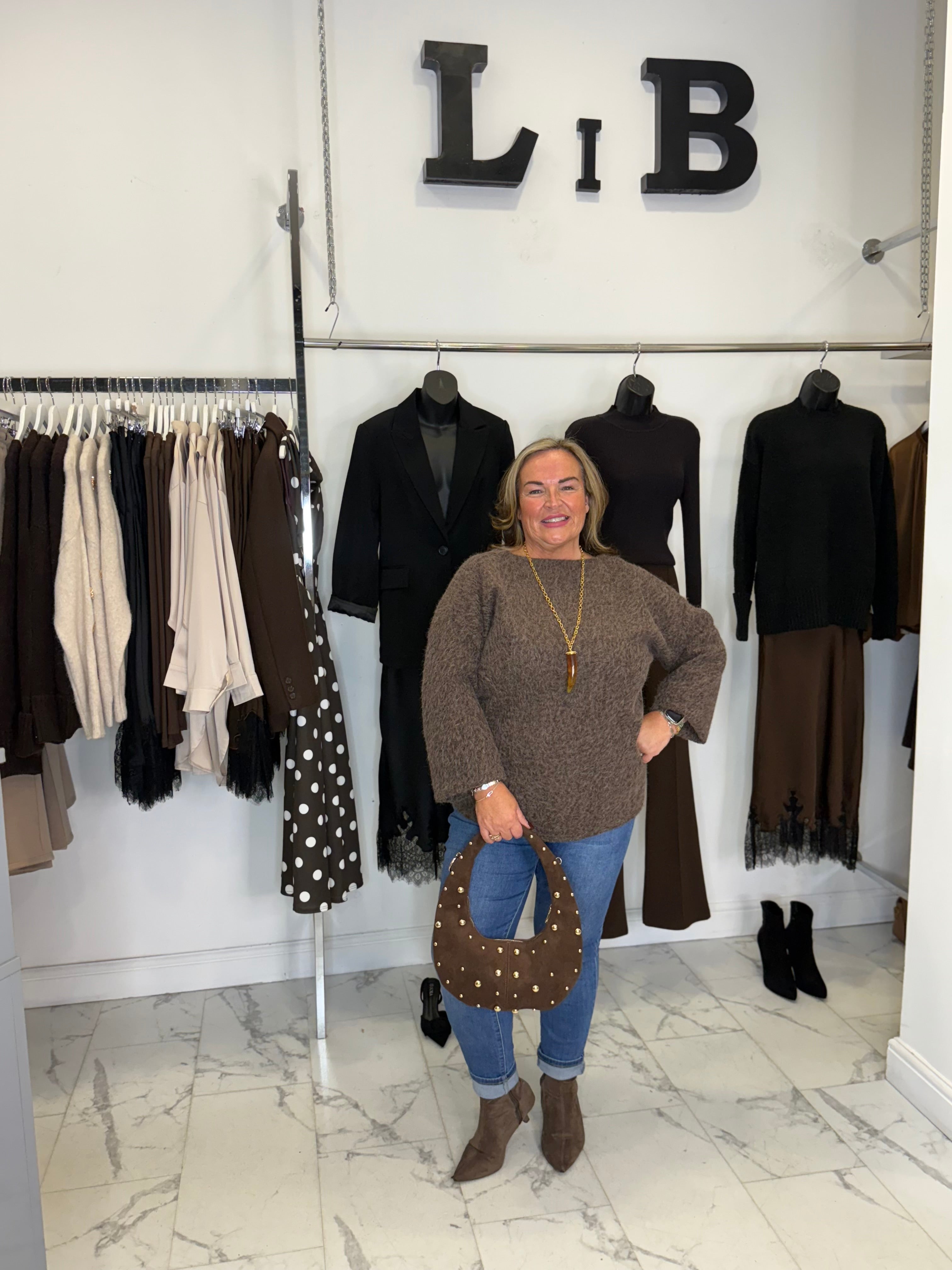 LYC “Maggie” Knitted Tie Top