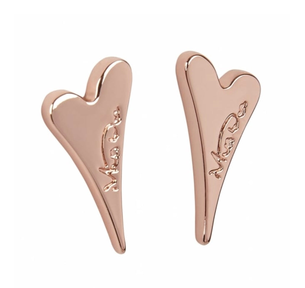 Miss D Rose Gold Plated Hearts