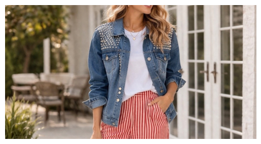 Lexi - Studded Denim Jacket