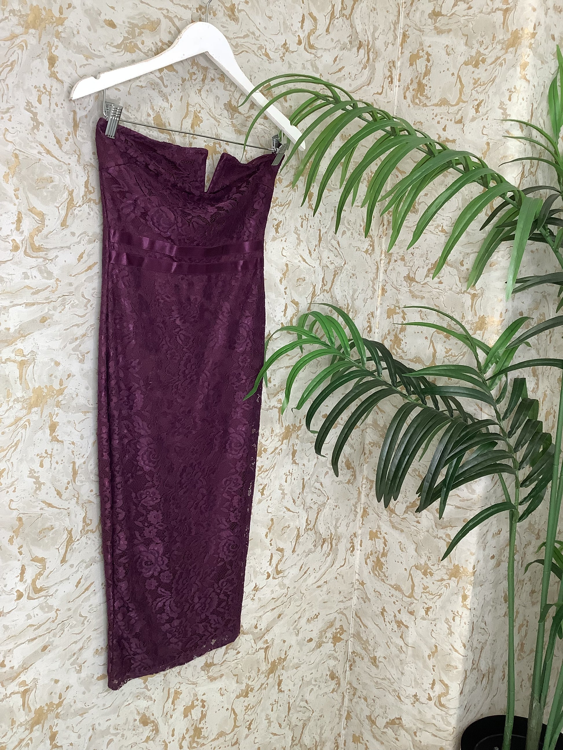 “Jilly” Lace Bardot Dress