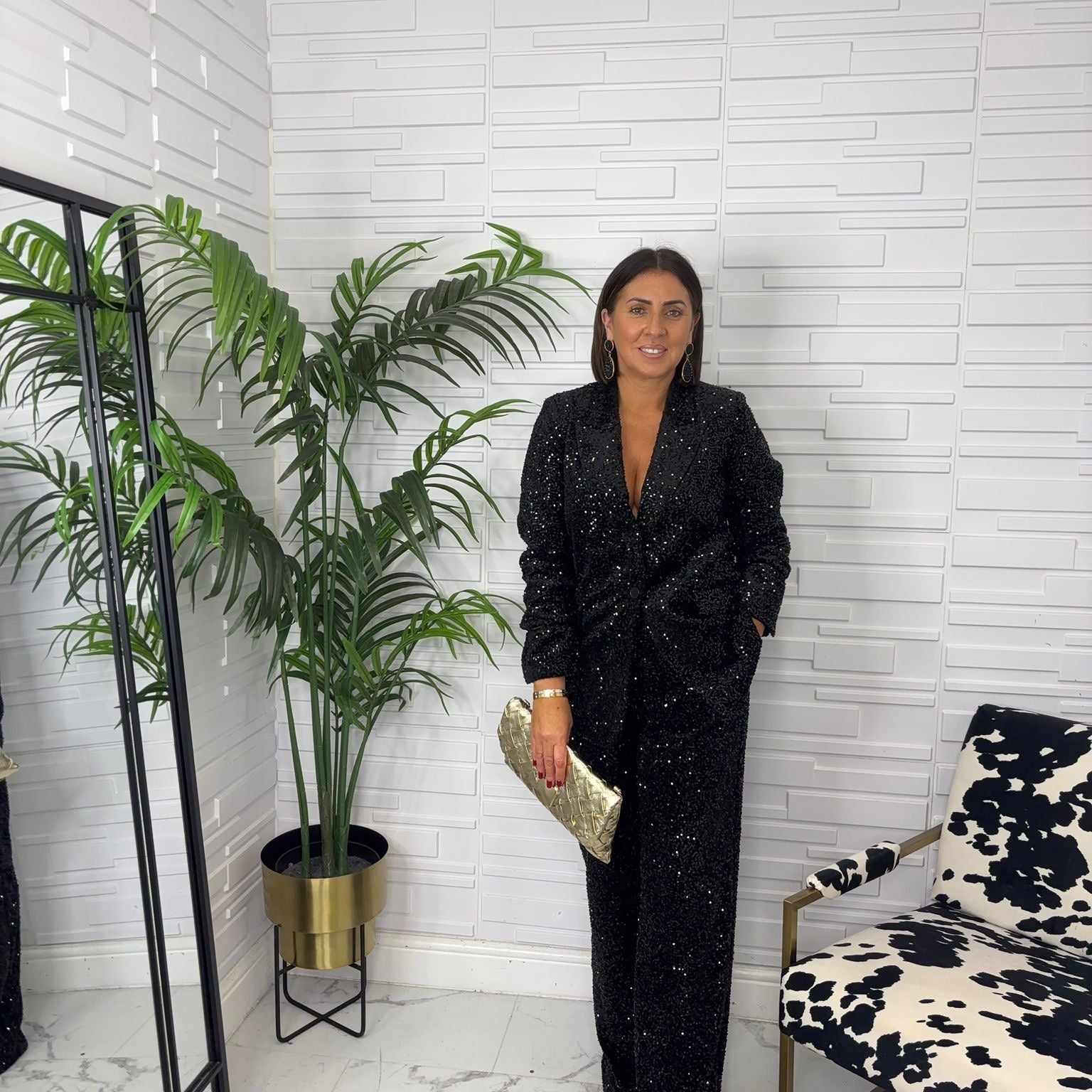 “Dionne” Sequin Trouser