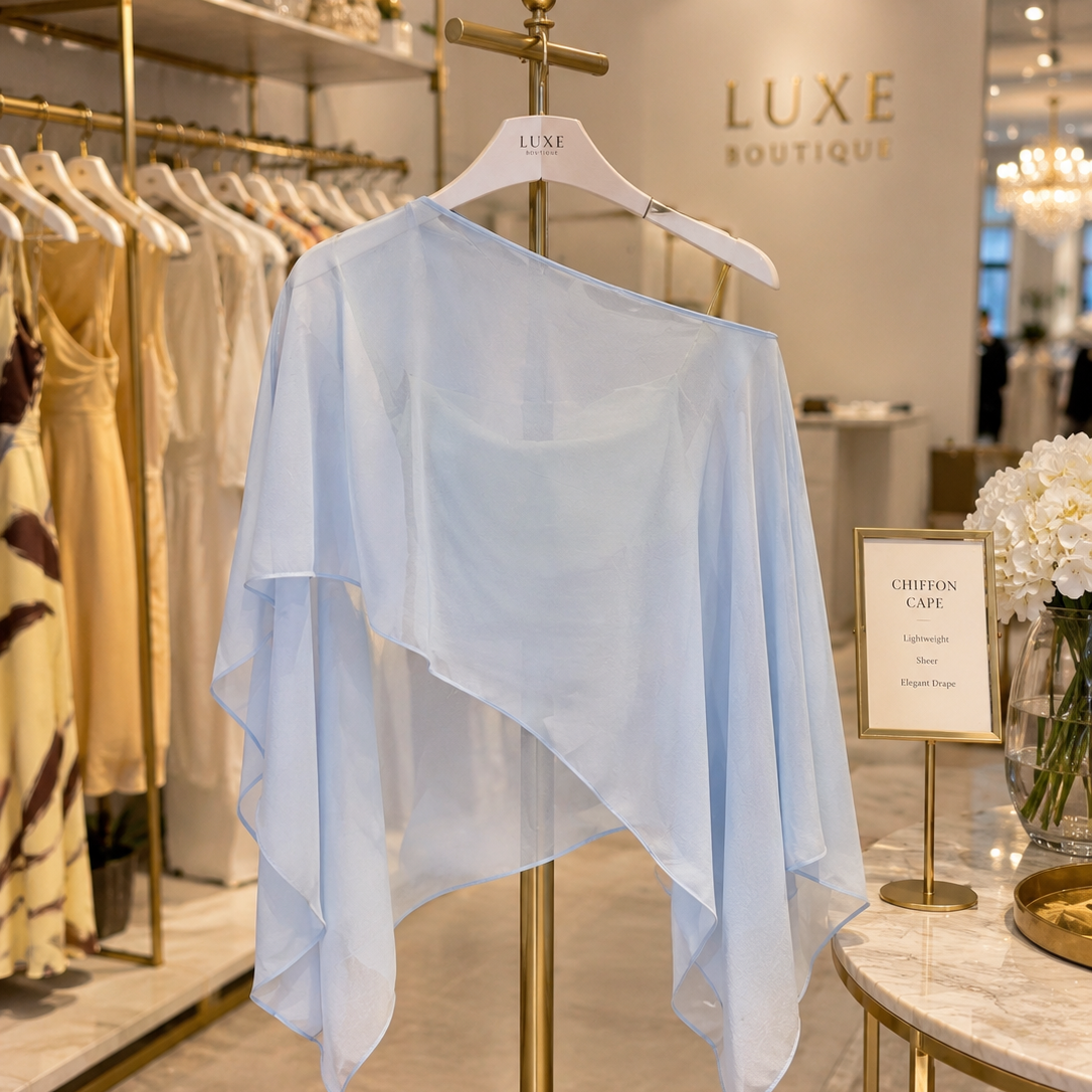 Sheer Chiffon Cape