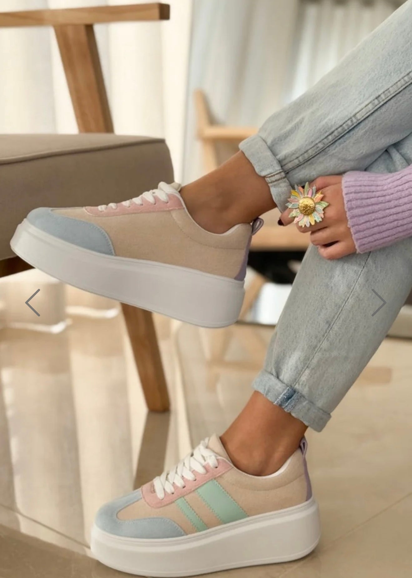 Pastel Platform Trainers