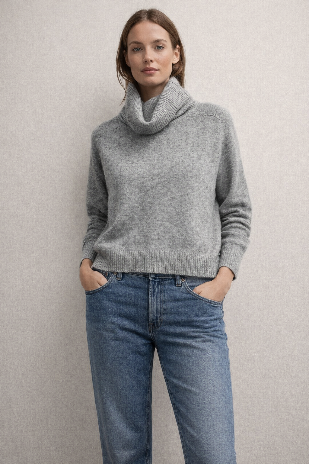 Wool High Neck Jumper