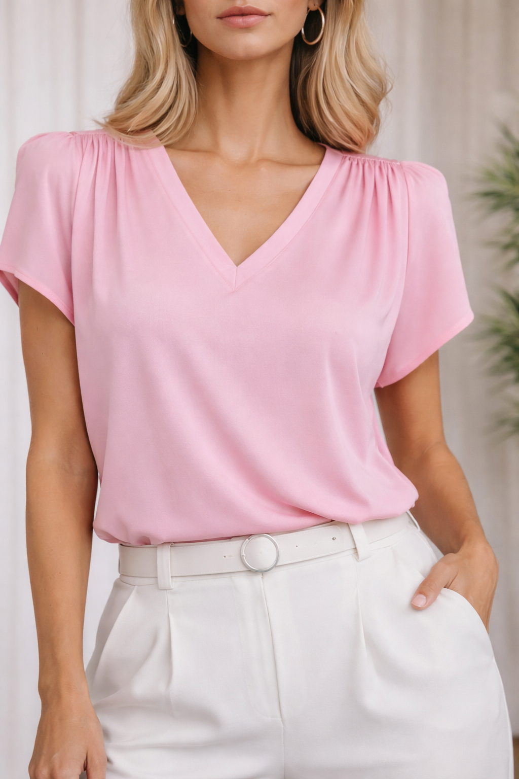 Joan - V Neck Top