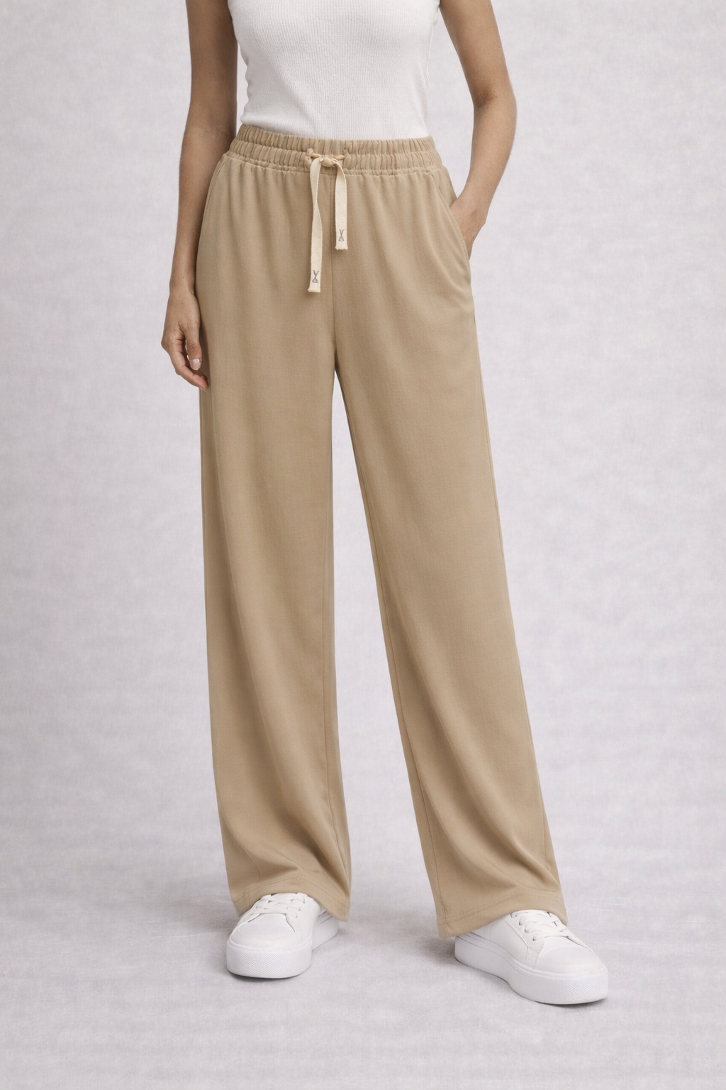 Luxe Wide-Leg Drawstring Trousers
