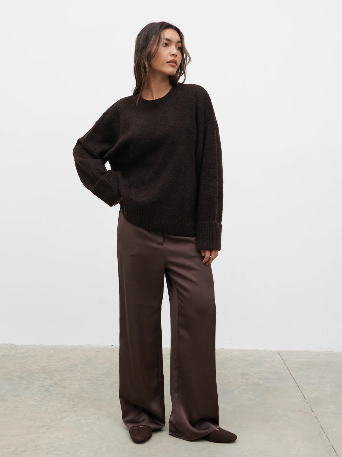 (C) “Camille” Borg Oversized Knit