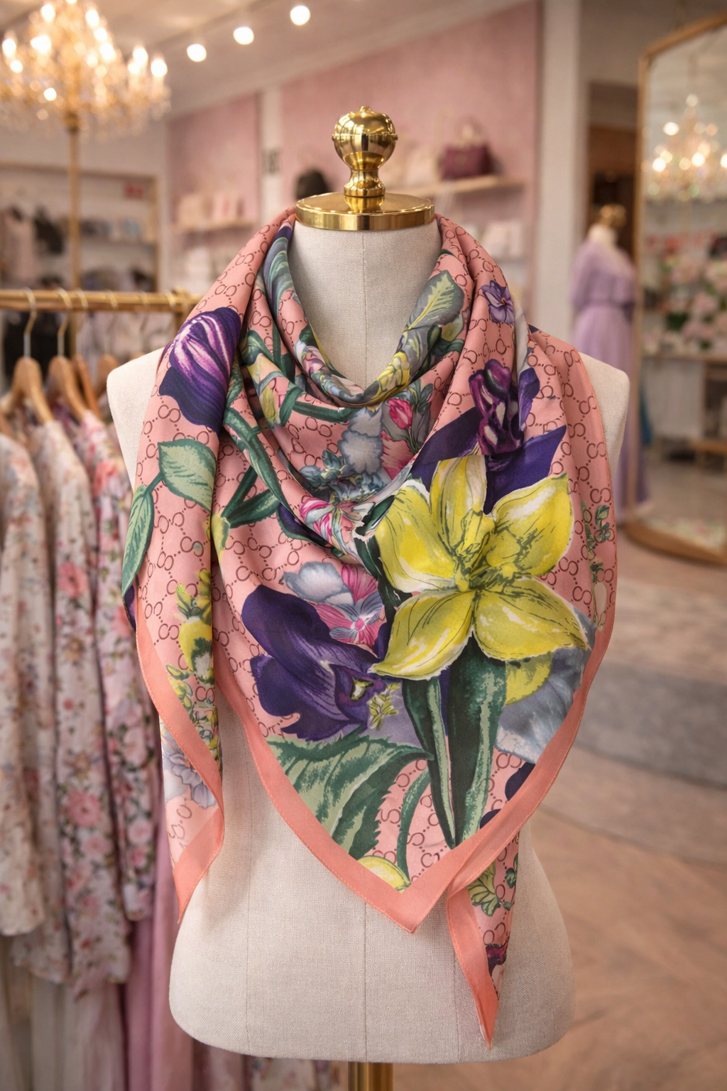 Mixed Floral Scarf