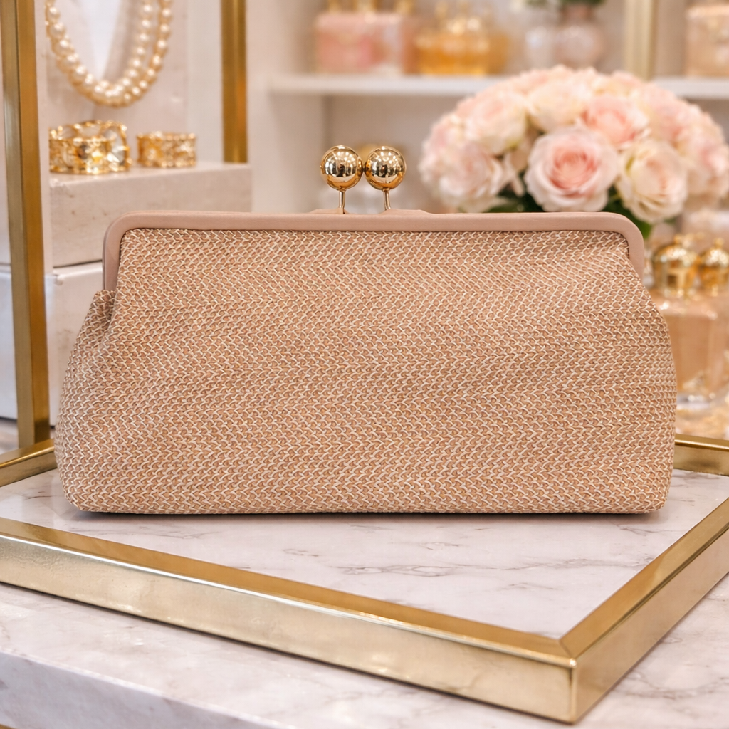 Maisie - Large Woven Clutch Bag