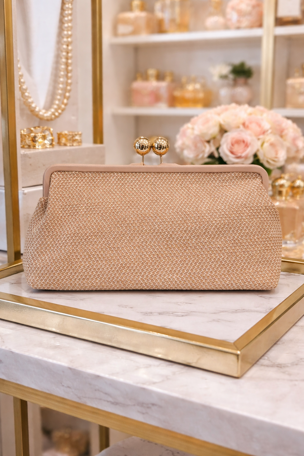 Maisie - Large Woven Clutch Bag