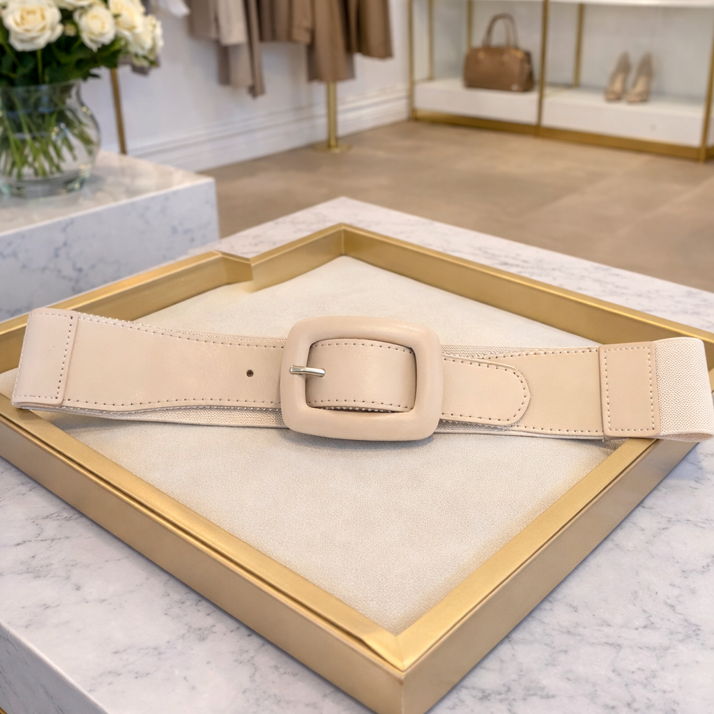 Katie- Nude Stretch Belt