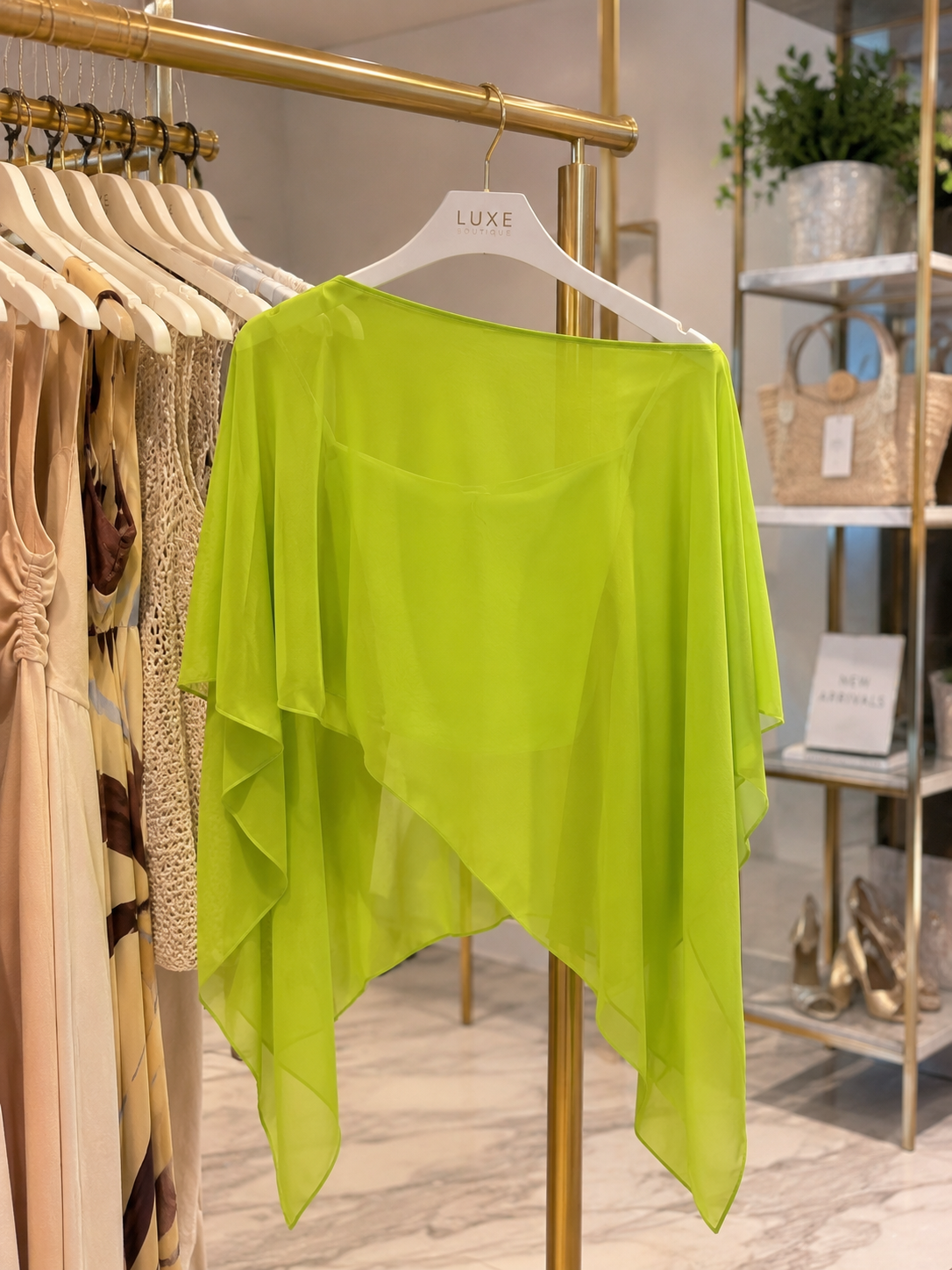 Sheer Chiffon Cape