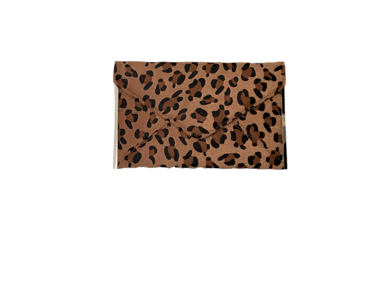 “Zoe” Leopard Clutch Bag