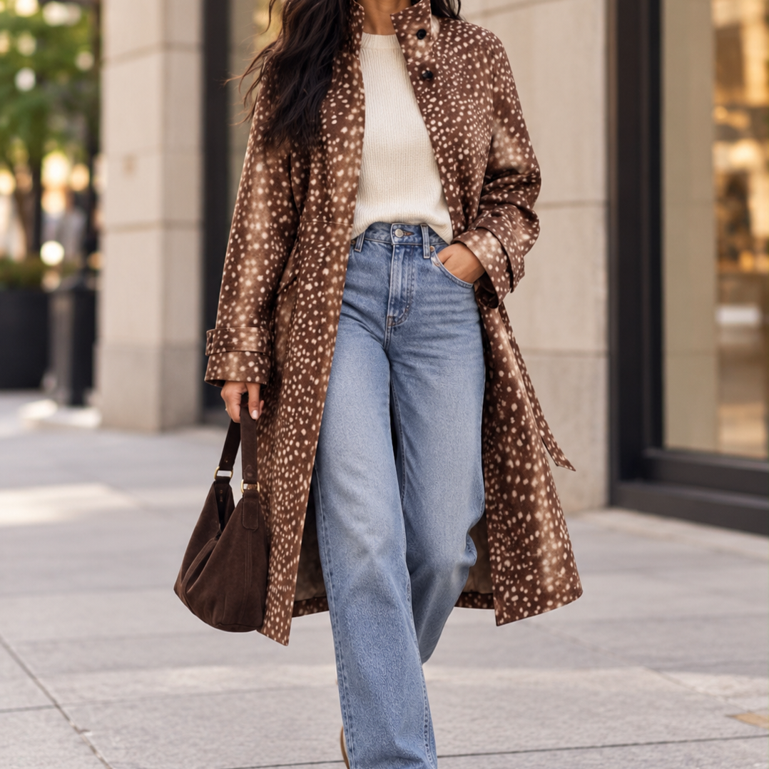 Speckled Longline Coat