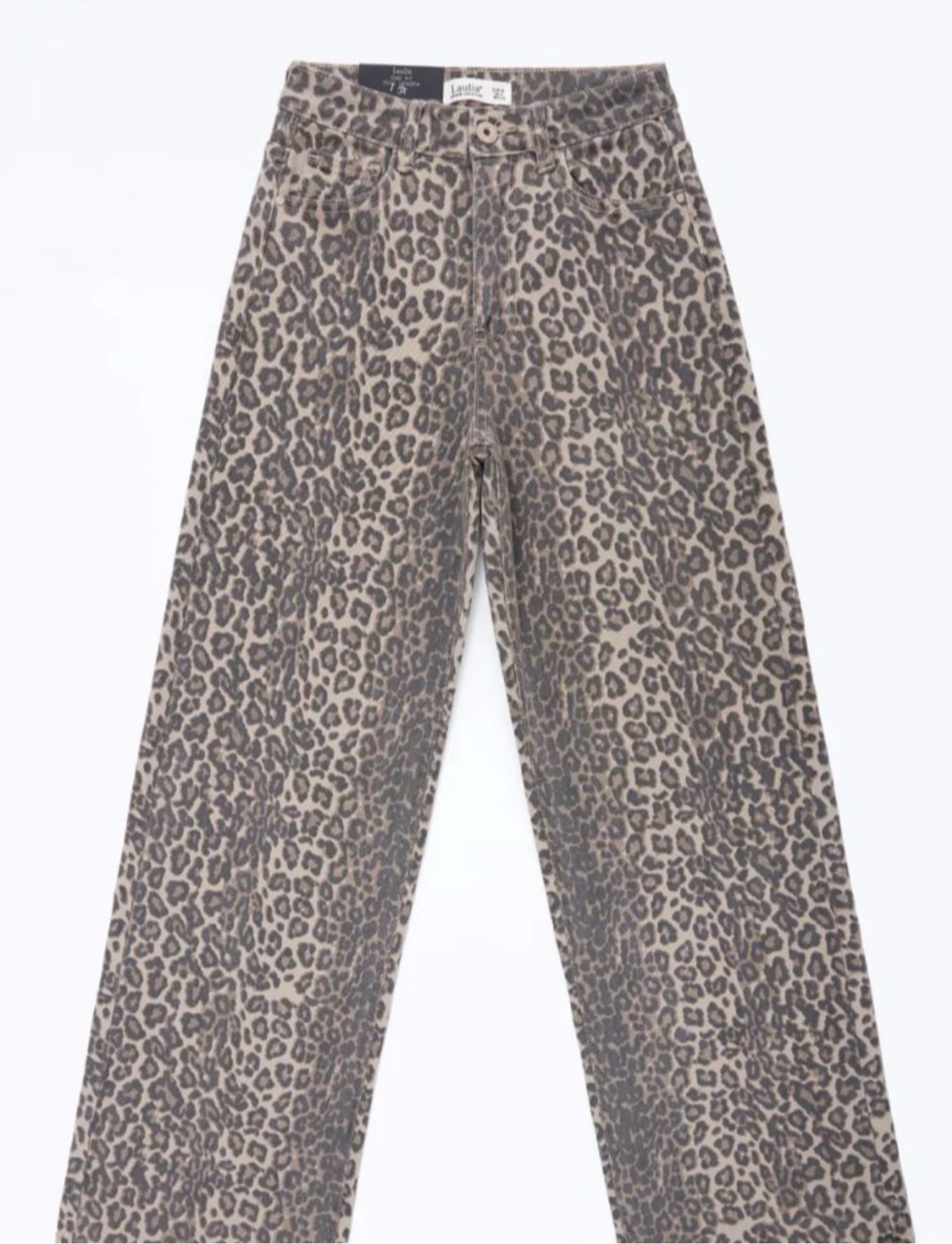 Leopard Print Dad Fit Jeans