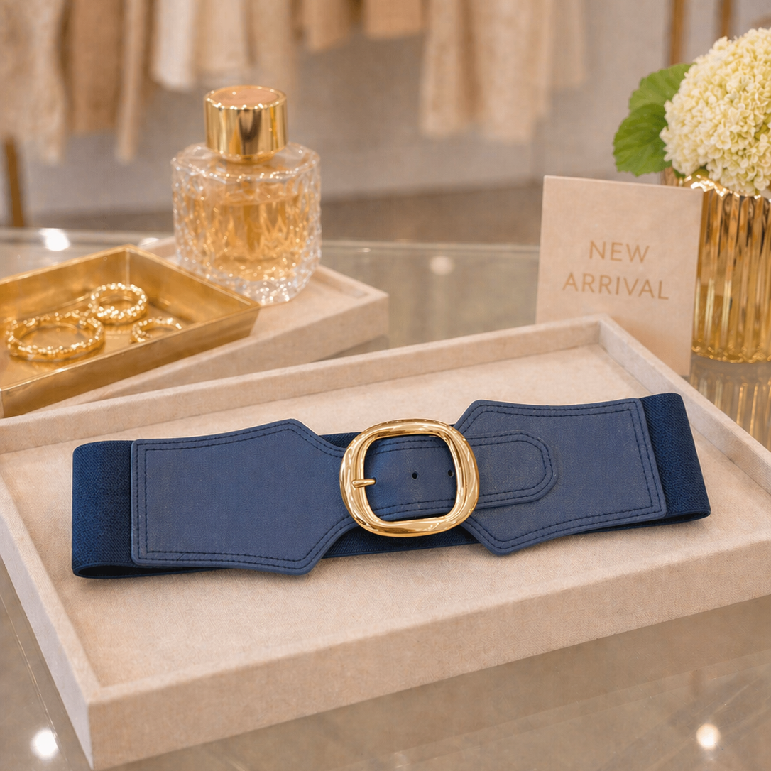 Navy Sculpt Waist Belt