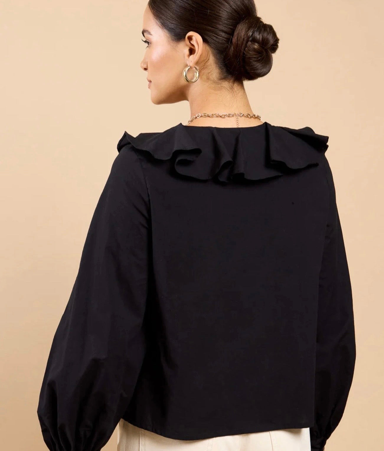 Clio - Broderie Frill Top