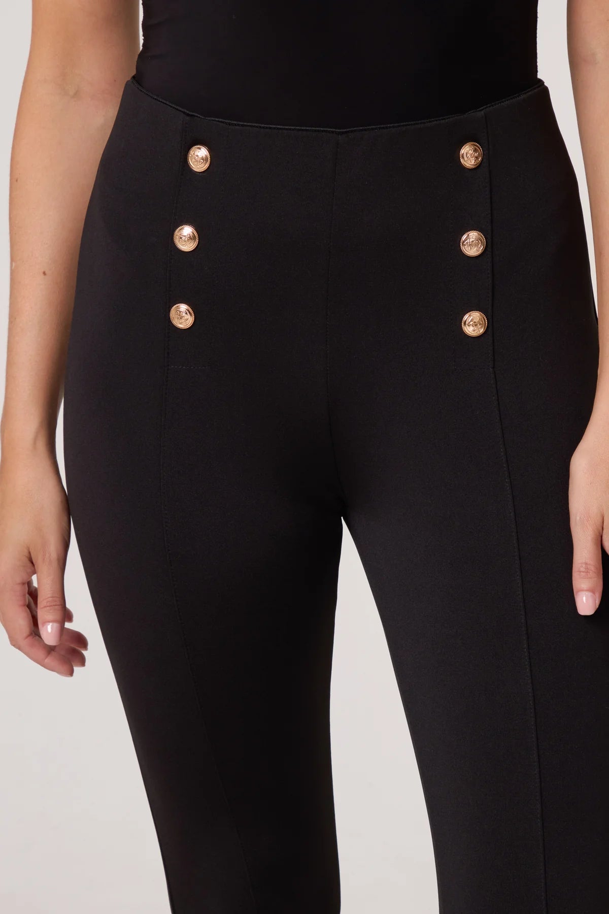 “Betsy” Button Stretch Leggings