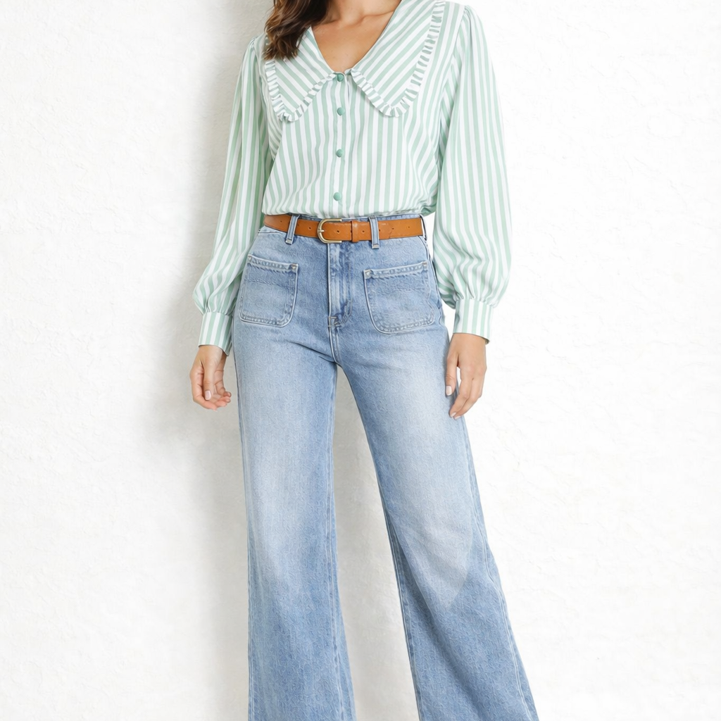 Jenny - Peter Pan Collared Top