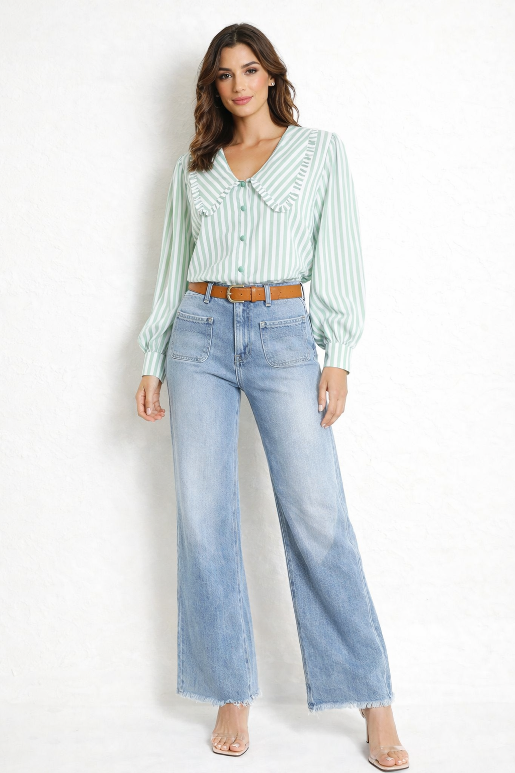 Jenny - Peter Pan Collared Top