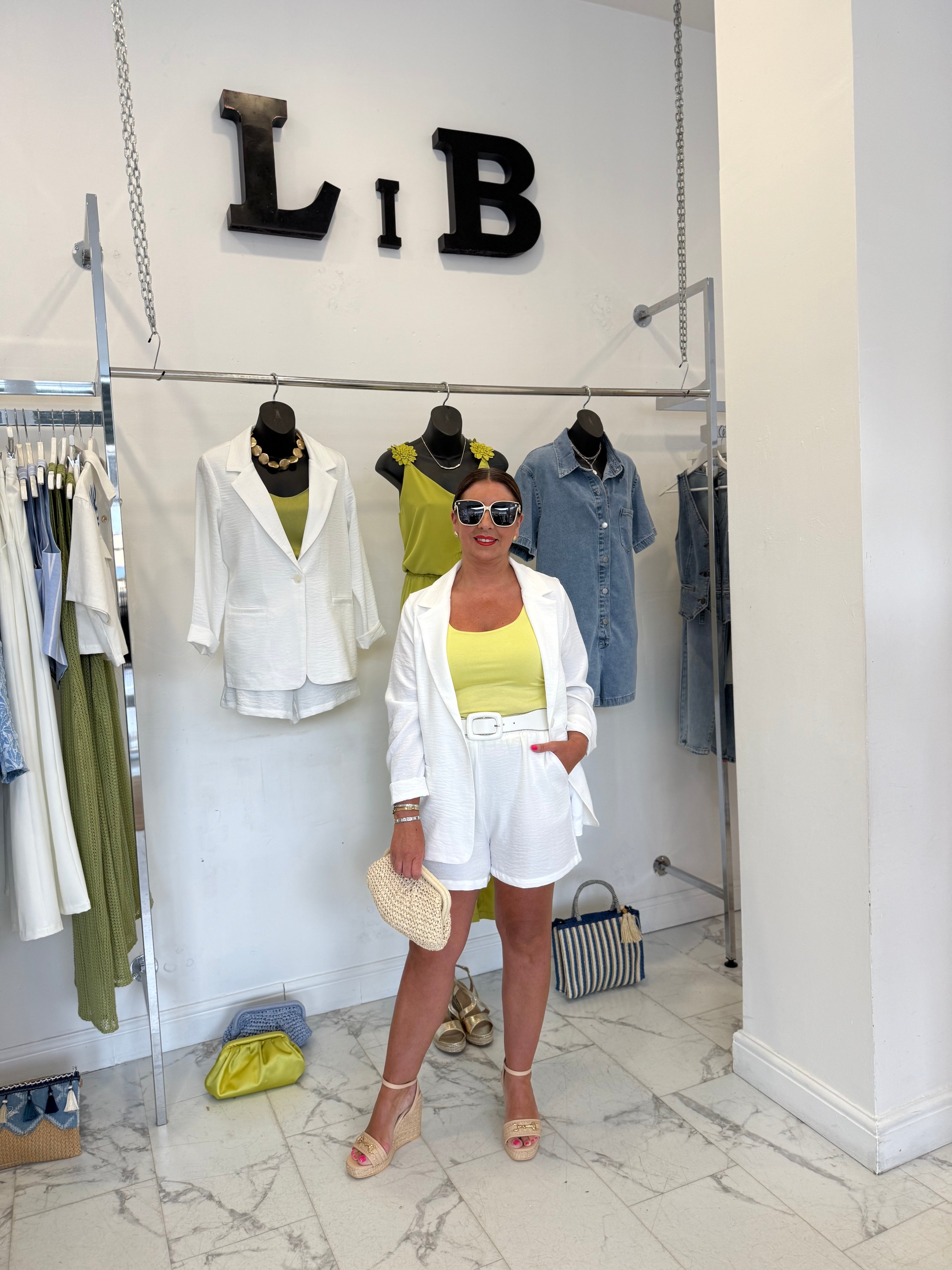 “Ada” Light Weight Shorts With Stretch Waist