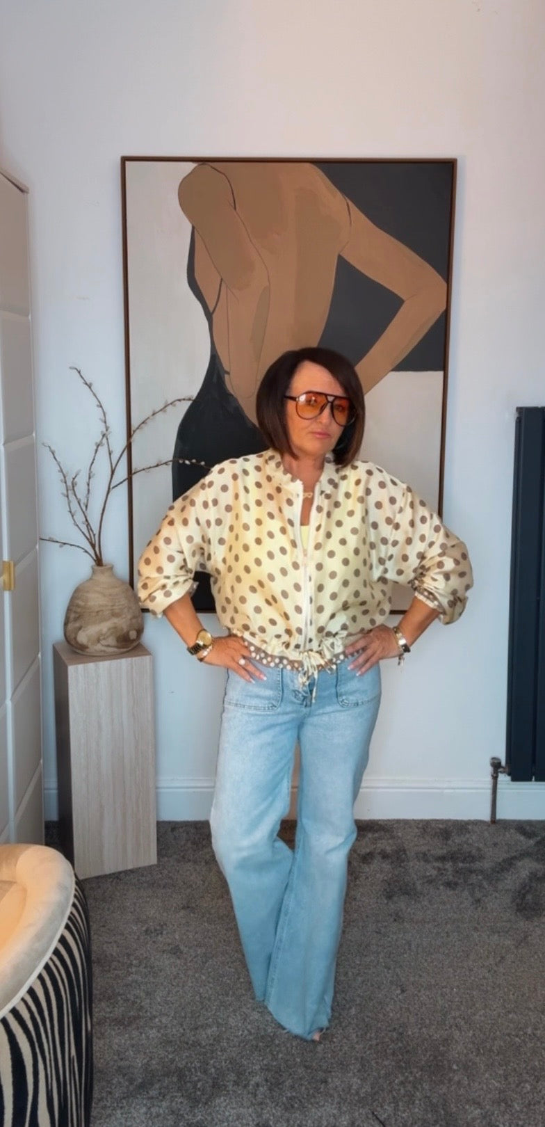 Carrie - Polka Dot Blouson