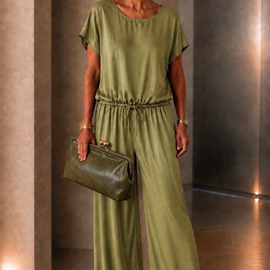 Polly - Satin Wide-Leg Trousers